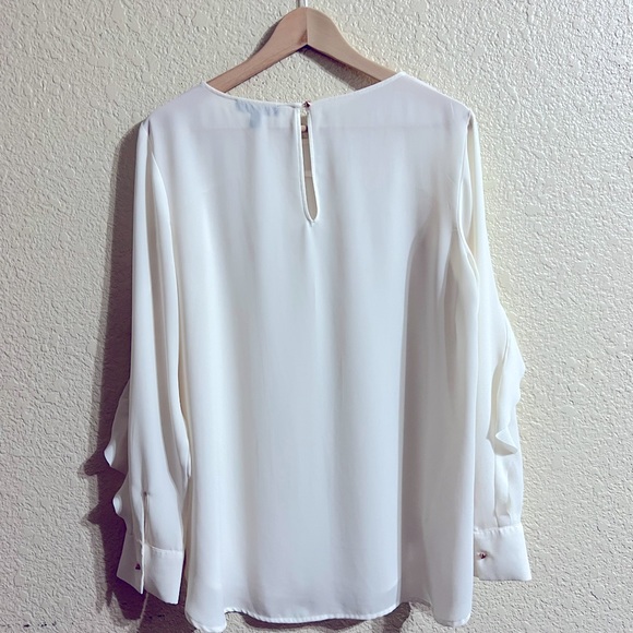 Banana republic woman blouse with ruffles and long sleeve size S - Picture 6 of 11